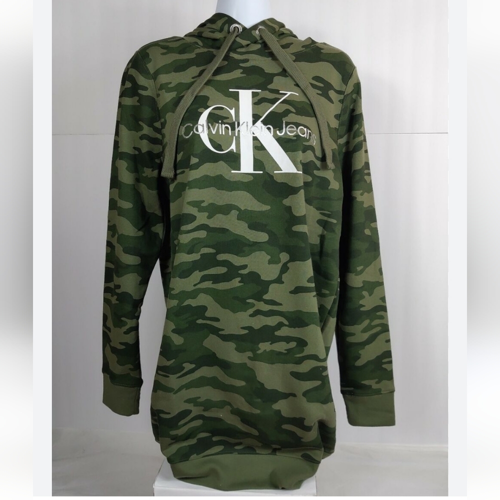 Calvin Klein oversized camo Hoodie  sweatshirt